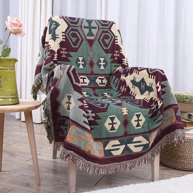 Cotton Kinited Blanket Rectangular Lace Bohemia Geometry Blanket Decorative Throw Stitching Blanket for Bed Thick Wool Carpet
Cotton Kinited Blanket Rectangular Lace Bohemia Geometry Blanket Decorative Throw Stitching Blanket for Bed Thick Wool Carpet