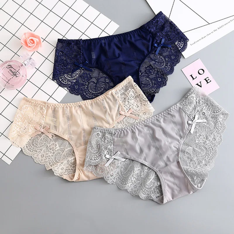 2019 Women's Luxury Panties Breathable Lace Sexy Panty Briefs Low Waist Ice Silk Hollow Out Lingerie Calcinha Panties Underwear
2019 Women's Luxury Panties Breathable Lace Sexy Panty Briefs Low Waist Ice Silk Hollow Out Lingerie Calcinha Panties Underwear