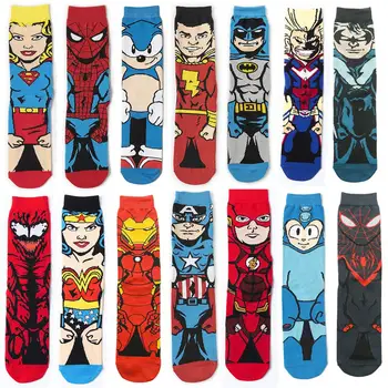 New Captain America Superman Socks Men Women Novelty Cotton Anime Cartoon Sonic the Hedgehog Funny Sokken Wholesale
New Captain America Superman Socks Men Women Novelty Cotton Anime Cartoon Sonic the Hedgehog Funny Sokken Wholesale