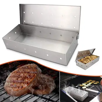 Washable Wood Chip Smoker Box For Grill Stainless Steel Hole Cold Smoke Generator Box BBQFor Meat Smoking Barbecue
Washable Wood Chip Smoker Box For Grill Stainless Steel Hole Cold Smoke Generator Box BBQFor Meat Smoking Barbecue
