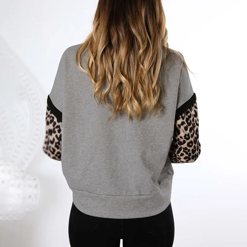 Women's Tops Autumn Winter Pullover Long Sleeve Round Neck Casual Fashion Leopard Print Plus Size Ladies Sweater
Women's Tops Autumn Winter Pullover Long Sleeve Round Neck Casual Fashion Leopard Print Plus Size Ladies Sweater