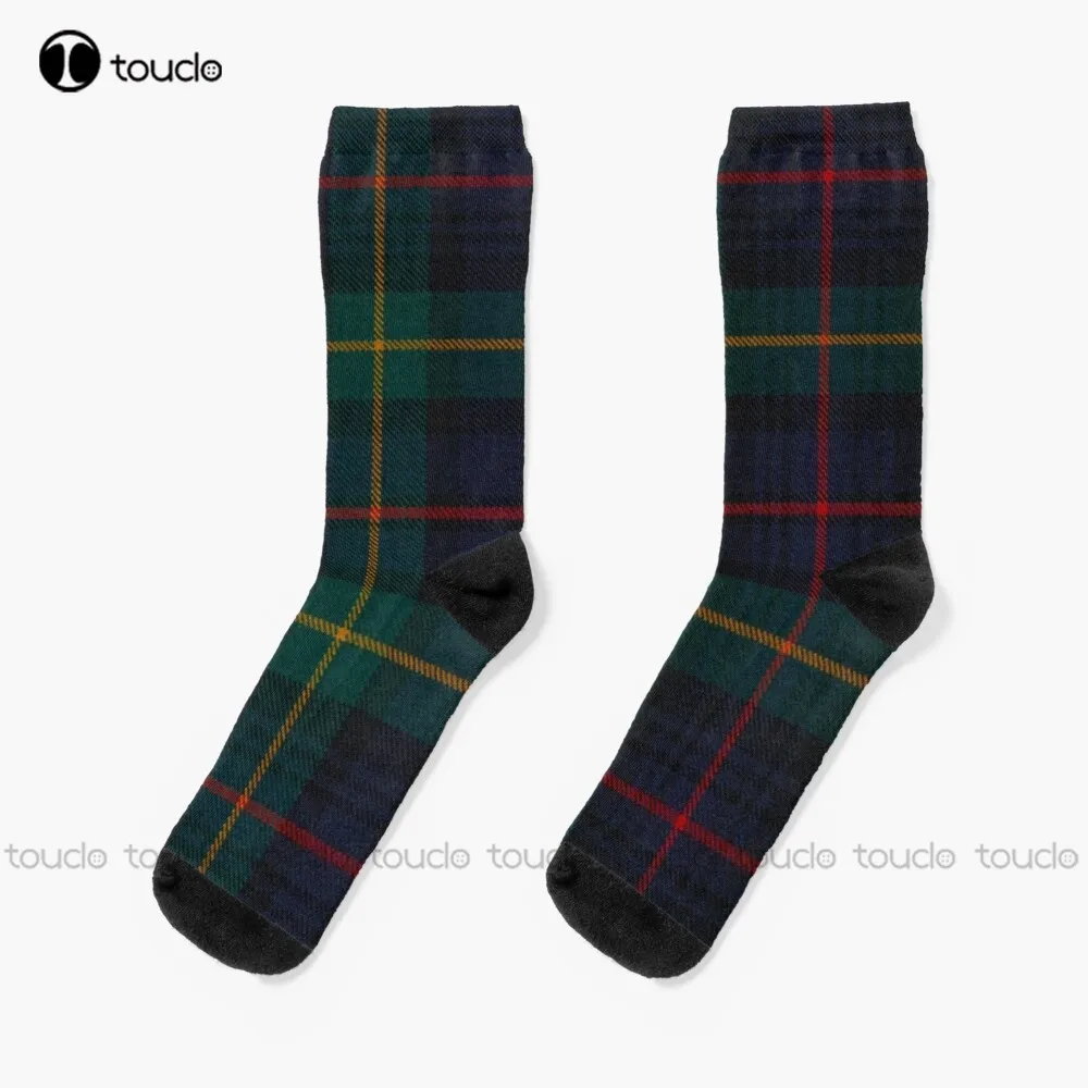Farquharson Scottish Tartan Socks Black Soccer Christmas New Year Thanksgiving Day Gift Unisex Adult Teen Youth | Женская одежда