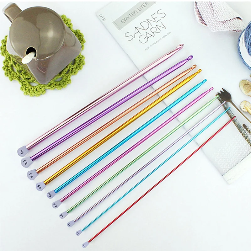 Jiwuo14 Sizes Afghan Crochet Hooks Multicolor Aluminum Knitting Needles Hook 2.5 mm to 11 mm Braiding Crochet Sewing Tools
Jiwuo14 Sizes Afghan Crochet Hooks Multicolor Aluminum Knitting Needles Hook 2.5 mm to 11 mm Braiding Crochet Sewing Tools