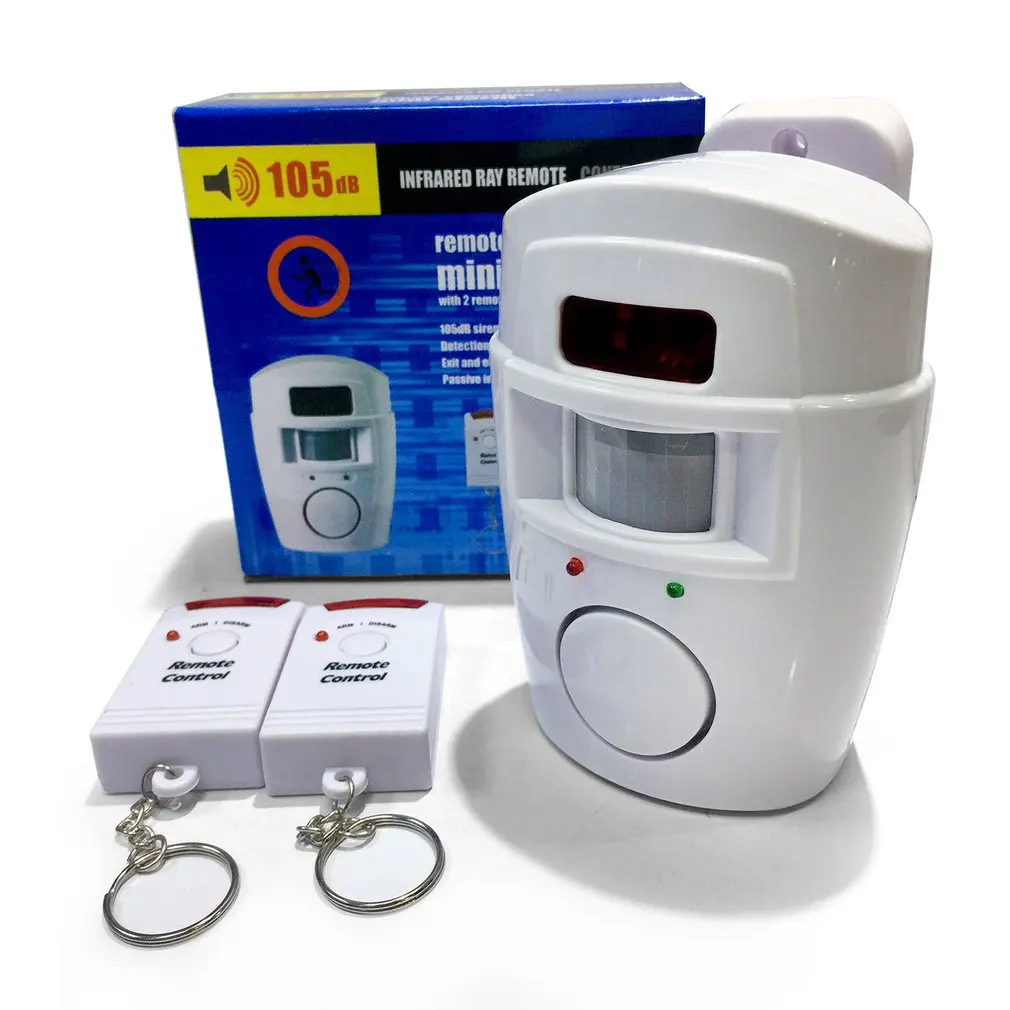 105dB Wireless Home Security Burglar Alarm System Infrared Sensor Electric Anti-theft Motion Detector with 2 Remote Controller
105dB Wireless Home Security Burglar Alarm System Infrared Sensor Electric Anti-theft Motion Detector with 2 Remote Controller