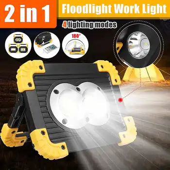 Portable Spotlight 50000Lums Super Bright Led COB Work Light Rechargeable for Outdoor Camping Lampe Led Flashlight by 18650
Portable Spotlight 50000Lums Super Bright Led COB Work Light Rechargeable for Outdoor Camping Lampe Led Flashlight by 18650