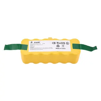 14.4V NI-MH 6000mAh Rechargeable Battery pack For iRobot Roomba 500 600 700 800 900 Series Vacuum Cleaner Yellow
14.4V NI-MH 6000mAh Rechargeable Battery pack For iRobot Roomba 500 600 700 800 900 Series Vacuum Cleaner Yellow