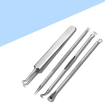 4PCS Blackhead Remover Kit Comedone Extractor Tool Set for Facial Zit Popping Anti-microbial Double-side Treatment for Blemishes
4PCS Blackhead Remover Kit Comedone Extractor Tool Set for Facial Zit Popping Anti-microbial Double-side Treatment for Blemishes