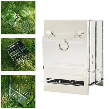 Camp Stove, Picnic BBQ Cooker, Potable Folding Stainless Steel Backpacking Stove for Outdoor Indoor Garden Backyard Cooking Camp
Camp Stove, Picnic BBQ Cooker, Potable Folding Stainless Steel Backpacking Stove for Outdoor Indoor Garden Backyard Cooking Camp