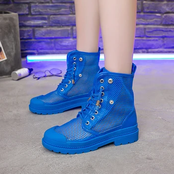 2020 Spring/summer Women Sandals Fashionable Leather Hollow Breathable Colorful Women Boots Rubber High-top Lacing Flat
2020 Spring/summer Women Sandals Fashionable Leather Hollow Breathable Colorful Women Boots Rubber High-top Lacing Flat