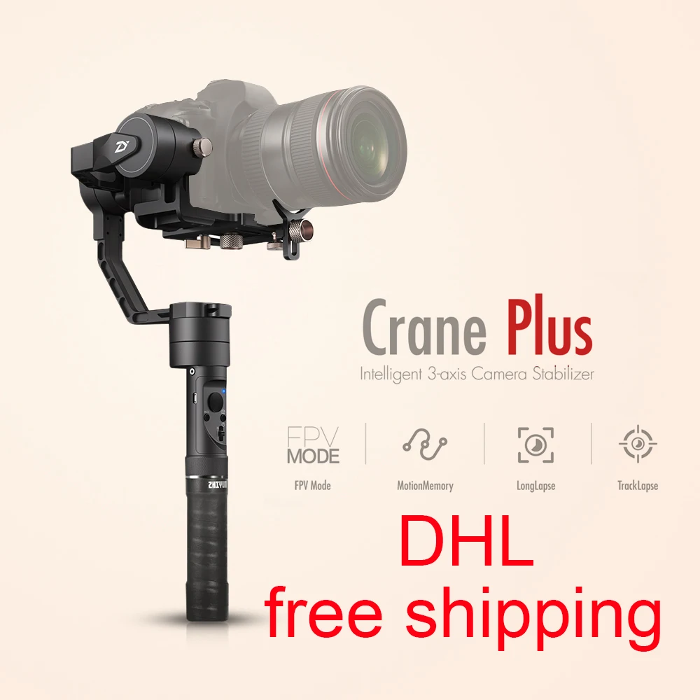 Zhiyun Crane Plus 3 Axis Handheld Gimbal Stabilizer Exposure Time Lapse Motion Memory W/Tripod for Canon Nikon Sony
Zhiyun Crane Plus 3 Axis Handheld Gimbal Stabilizer Exposure Time Lapse Motion Memory W/Tripod for Canon Nikon Sony