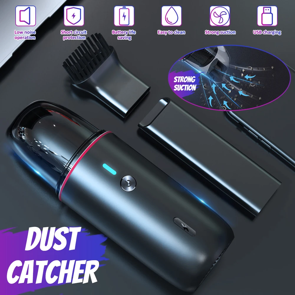 5000PA Handheld Car Vacuum Cleaner USB Portable Rechargeable Vacuum Cordless Use for Car Home Hair Office Cleaning Car Interior
5000PA Handheld Car Vacuum Cleaner USB Portable Rechargeable Vacuum Cordless Use for Car Home Hair Office Cleaning Car Interior