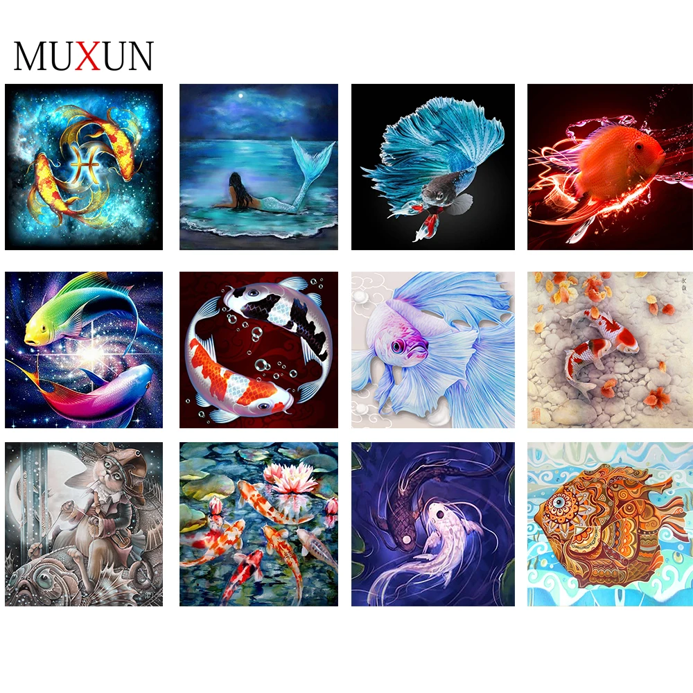 Muxun 5D Diy Diamond Painting Fish Diamond Mosaic Picture Of Rhinestone Diamond Embroidery Cross Stitch Cartoon Home Decor Ep344
Muxun 5D Diy Diamond Painting Fish Diamond Mosaic Picture Of Rhinestone Diamond Embroidery Cross Stitch Cartoon Home Decor Ep344