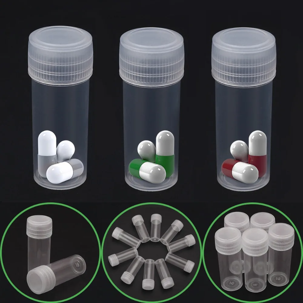 15Pcs 5ml Plastic Sample Bottle Test Small Bottle Tube Mini Bottles Pill Storage Containers White
15Pcs 5ml Plastic Sample Bottle Test Small Bottle Tube Mini Bottles Pill Storage Containers White