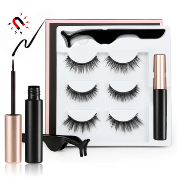 New Magnetic Eyelashes 3D False Mink Eyelashes Magnet Lashes Liquid Eyeliner&Magnetic False Eyelashes & Tweezer Set TSLM1
New Magnetic Eyelashes 3D False Mink Eyelashes Magnet Lashes Liquid Eyeliner&Magnetic False Eyelashes & Tweezer Set TSLM1