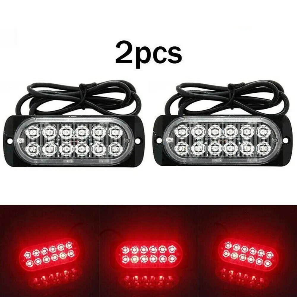 2pcs Rear Fog 12 Led Lamp Light 12v~24v Universal For Truck Car Van Bus Cab Ultra Thin Super Bright Urgent Working Fog Red Light
2pcs Rear Fog 12 Led Lamp Light 12v~24v Universal For Truck Car Van Bus Cab Ultra Thin Super Bright Urgent Working Fog Red Light