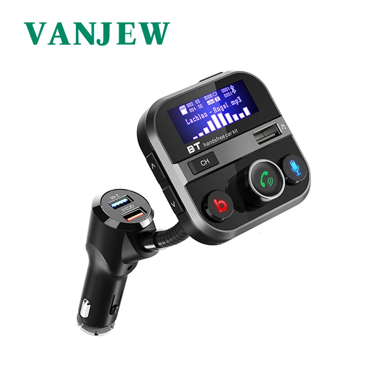 VANJEW BT90 FM Transmitter Bluetooth Car Kit Dual USB QC3.0 Quick Charge Car Mp3 Player Bluetooth 5.0 Hands Free Call Bass Music
VANJEW BT90 FM Transmitter Bluetooth Car Kit Dual USB QC3.0 Quick Charge Car Mp3 Player Bluetooth 5.0 Hands Free Call Bass Music