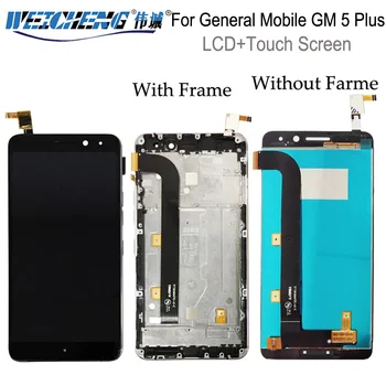 WEICHENG For General mobile GM5 Plus LCD Display +Touch Screen Assembly With Frame for GM 5 Plus LCD Digitizer +free tools
WEICHENG For General mobile GM5 Plus LCD Display +Touch Screen Assembly With Frame for GM 5 Plus LCD Digitizer +free tools