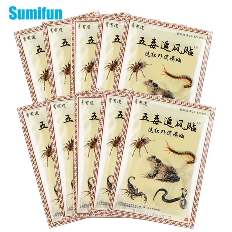 

80pcs Chinese Snake Scorpion Venom Extract Pain Relief Patch Medical Plaster Muscle Back Joints Rheumatoid Arthritis Health Care