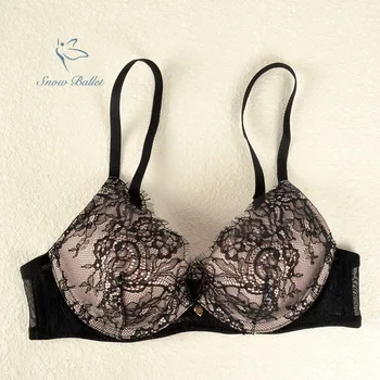 eyelash elastic black lace 3/4 super soft pink cup sexy lingerie wonen intimates underwear free shipping new arrival
eyelash elastic black lace 3/4 super soft pink cup sexy lingerie wonen intimates underwear free shipping new arrival