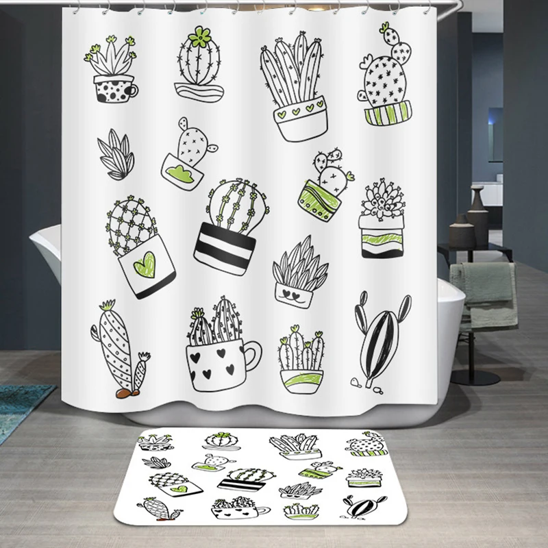 Printed Plant Bathtub Shower Curtains Polyester Waterproof Home Decoration Bathroom Accessories Bath Partition Curtains On Sale
Printed Plant Bathtub Shower Curtains Polyester Waterproof Home Decoration Bathroom Accessories Bath Partition Curtains On Sale