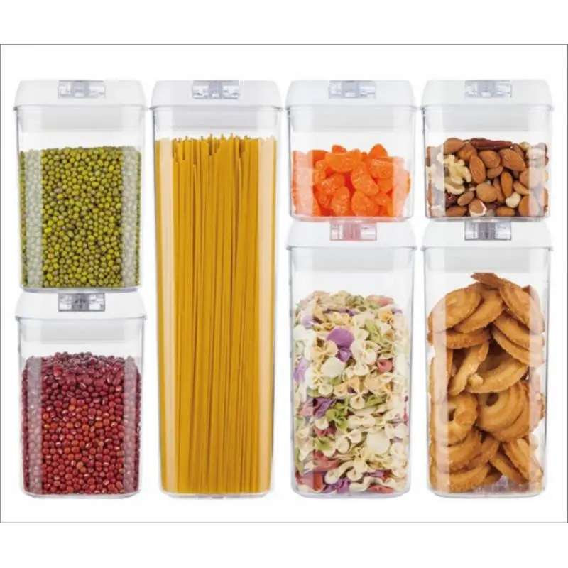 7pcs/Set PP Sealing Storage Bottles Food Storage Box Clear Container Set with Pour Lids Kitchen Storage Jars Dried Grains Tank
7pcs/Set PP Sealing Storage Bottles Food Storage Box Clear Container Set with Pour Lids Kitchen Storage Jars Dried Grains Tank