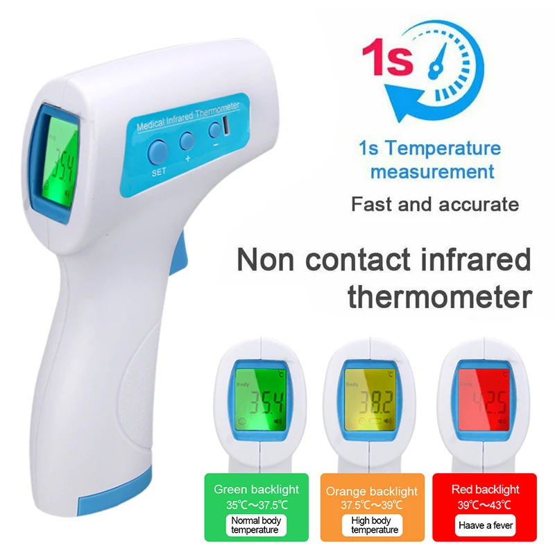 Non-contact Digital Infrared Thermometer Forehead Temperature Multi-purpose Forehead Body Fever Thermometer
Non-contact Digital Infrared Thermometer Forehead Temperature Multi-purpose Forehead Body Fever Thermometer