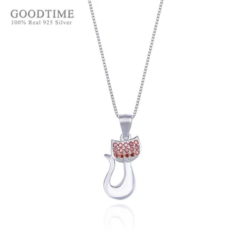 Fashion Women Pure 925 Sterling Silver Necklaces Small Fresh Kitten Zircon Pendant Necklaces Chain Jewelry Accessory Gift
Fashion Women Pure 925 Sterling Silver Necklaces Small Fresh Kitten Zircon Pendant Necklaces Chain Jewelry Accessory Gift