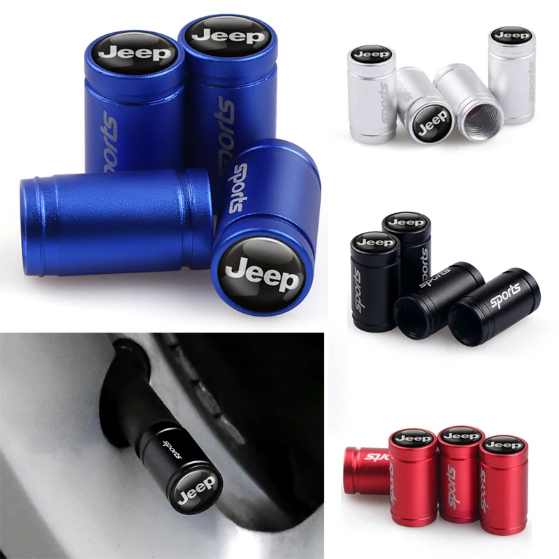 4pcs Car Styling Sports Tire Wheel Valve Air Caps For Jeep Renegade Wrangler JK JL Grand Cherokee Compass Accessories
4pcs Car Styling Sports Tire Wheel Valve Air Caps For Jeep Renegade Wrangler JK JL Grand Cherokee Compass Accessories