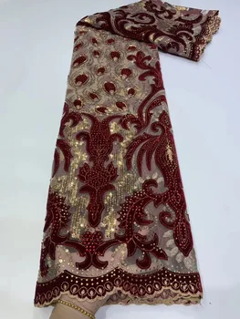 African Velvet Lace Fabric 2020 High Quality Lace Fabric French Nigerian Sequin Lace Fabric Women's Dress H3939
African Velvet Lace Fabric 2020 High Quality Lace Fabric French Nigerian Sequin Lace Fabric Women's Dress H3939