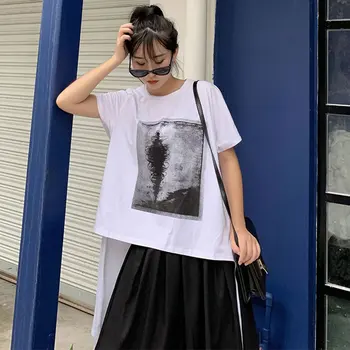Loose Tide Irregular Print Pattern T Shirt White Black Women Clothes 2020 Summer New Fashion Loose Pullover Tee Top ZLL4974
Loose Tide Irregular Print Pattern T Shirt White Black Women Clothes 2020 Summer New Fashion Loose Pullover Tee Top ZLL4974
