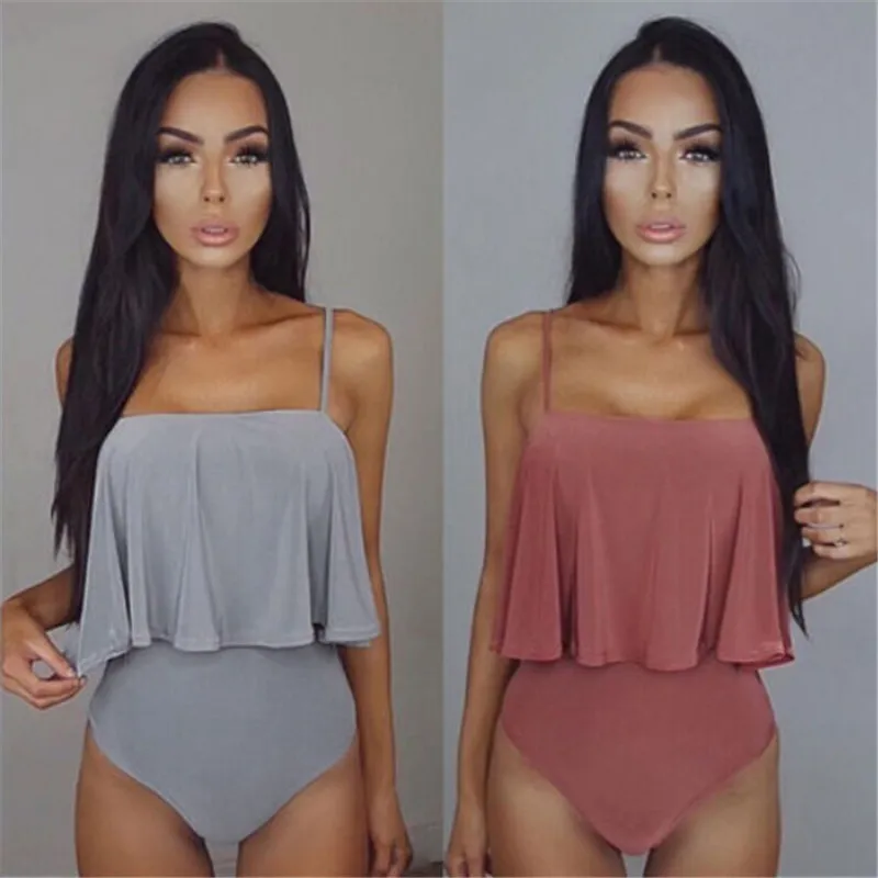 2020 Women One Piece Monokini Swimwear Solid Retro One-piece Bathing Suit Beach Bikini Up Padded Swimsuit Ladies Biquni
2020 Women One Piece Monokini Swimwear Solid Retro One-piece Bathing Suit Beach Bikini Up Padded Swimsuit Ladies Biquni
