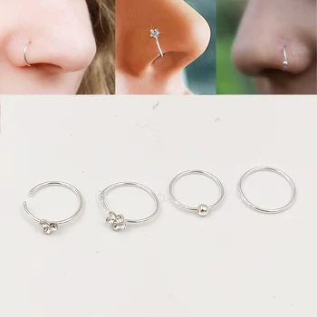16pcs/pack 925 Sterling Silver Nose Ring 22 G Huggie Cartilage tragus helix septum Hoop Earring
16pcs/pack 925 Sterling Silver Nose Ring 22 G Huggie Cartilage tragus helix septum Hoop Earring