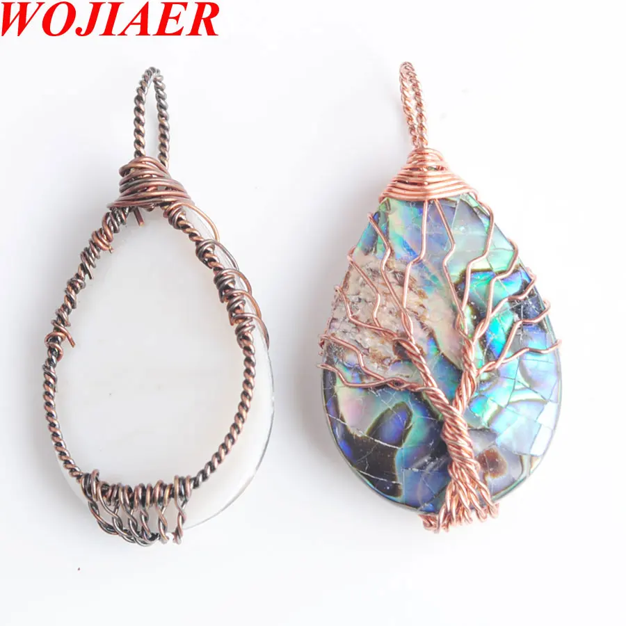 WOJIAER Tree of Life Metal Wire Wrap Water Drop Bead Necklace&Pendant Natural Abalone Shell Jewelry Chain 18Inches PBN815
WOJIAER Tree of Life Metal Wire Wrap Water Drop Bead Necklace&Pendant Natural Abalone Shell Jewelry Chain 18Inches PBN815
