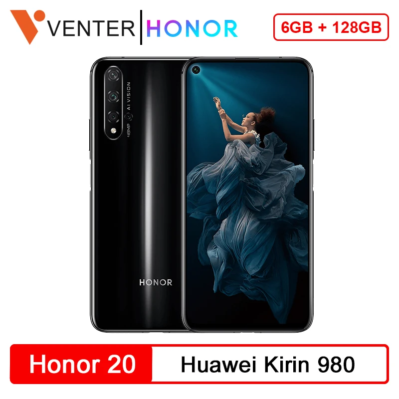 Global Version Honor 20 Smartphone 6G 128G Kirin 980 Octa Core 48MP Four Cameras 6.26'' Mobile Phone SuperChange Google Play NFC
Global Version Honor 20 Smartphone 6G 128G Kirin 980 Octa Core 48MP Four Cameras 6.26'' Mobile Phone SuperChange Google Play NFC