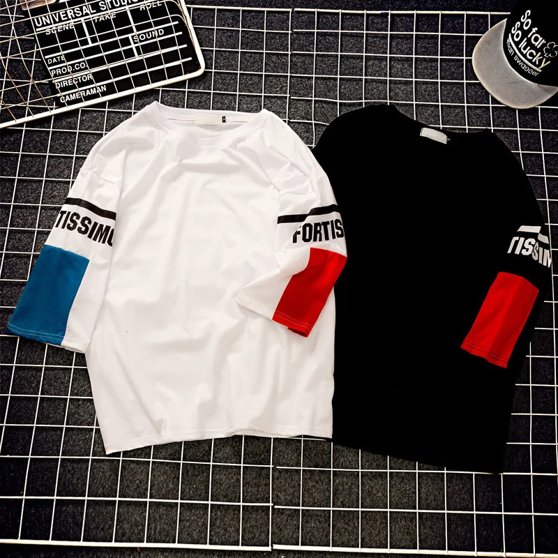 MEN'S WEAR Japanese-style Hong Kong Style Large Size Origional Tile Pose Hip Hop Harajuku Three-quarter-length Sleeve Short Slee
MEN'S WEAR Japanese-style Hong Kong Style Large Size Origional Tile Pose Hip Hop Harajuku Three-quarter-length Sleeve Short Slee