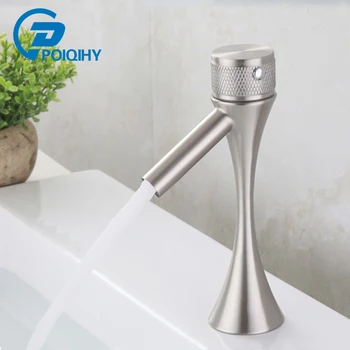 Brushed nickel/Black Basin Faucets Gold stainless steel Single cold Torneira for bathroom Unique design Deck Mount Tap free ship
Brushed nickel/Black Basin Faucets Gold stainless steel Single cold Torneira for bathroom Unique design Deck Mount Tap free ship