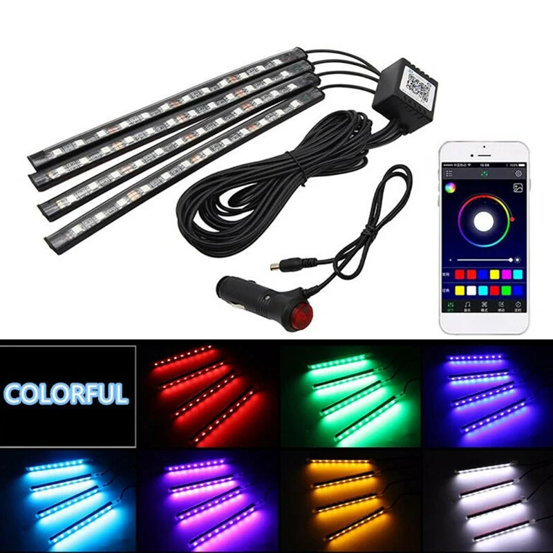 Lcyonger Universal LED Car Interior RGB Multicolour Control APP Atmosphere Light Strip Floor Decor Light 12V Atmosphere Lamp
Lcyonger Universal LED Car Interior RGB Multicolour Control APP Atmosphere Light Strip Floor Decor Light 12V Atmosphere Lamp