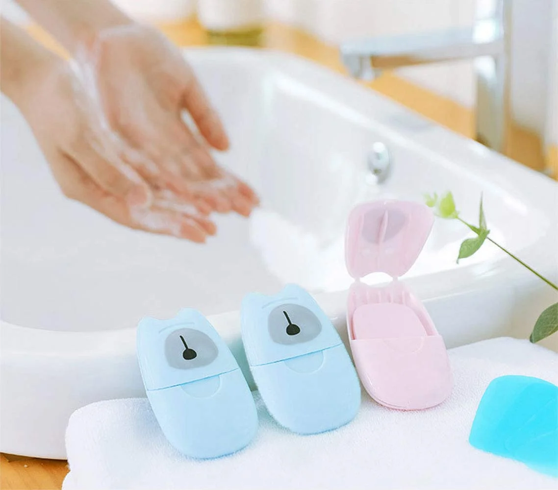 4 Boxs (200 Sheets) Mini Portable Travel Soap Paper Sheets Disposable Hand Washing Bath Scented Paper Soap for Outdoor, Camping
4 Boxs (200 Sheets) Mini Portable Travel Soap Paper Sheets Disposable Hand Washing Bath Scented Paper Soap for Outdoor, Camping