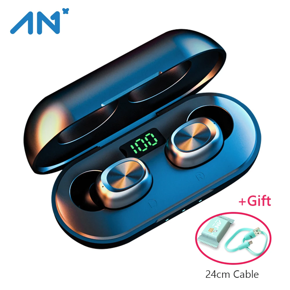 AN+ TWS Bluetooth Earphones Streo Wireless Earbuds With LED Power Display Case 8D Stereo Sound IPX5 Waterproof With Charging Box
AN+ TWS Bluetooth Earphones Streo Wireless Earbuds With LED Power Display Case 8D Stereo Sound IPX5 Waterproof With Charging Box