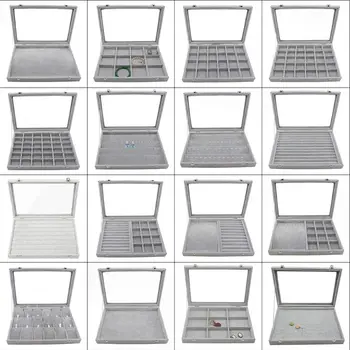 Empty Tray Transparent Lid Velvet Grid Jewelry Tray Stackable Display Display Showcase Lockable Storage Storage Box
Empty Tray Transparent Lid Velvet Grid Jewelry Tray Stackable Display Display Showcase Lockable Storage Storage Box