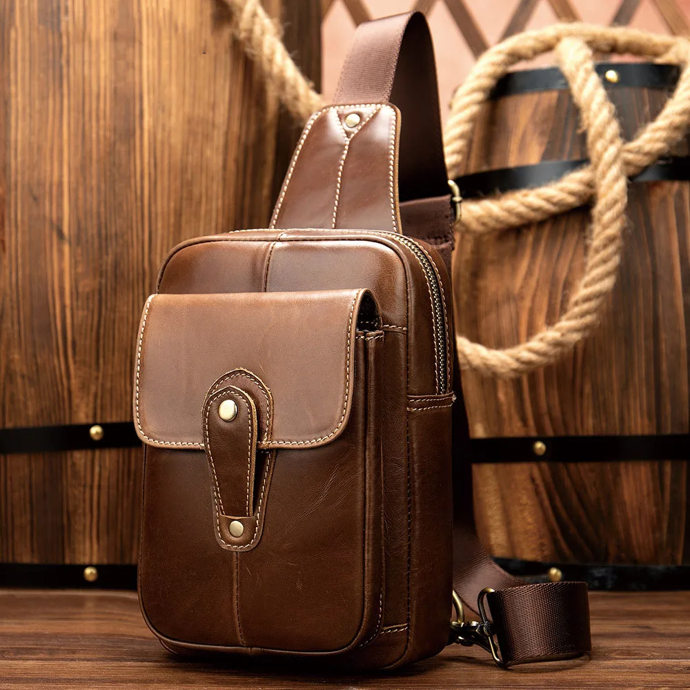 Genuin Leather Chest Bags For Men Retro Chest Package Casual Shoulder Bag Men Outdoor Messenger Chest Bags For Men Waterproof
Genuin Leather Chest Bags For Men Retro Chest Package Casual Shoulder Bag Men Outdoor Messenger Chest Bags For Men Waterproof