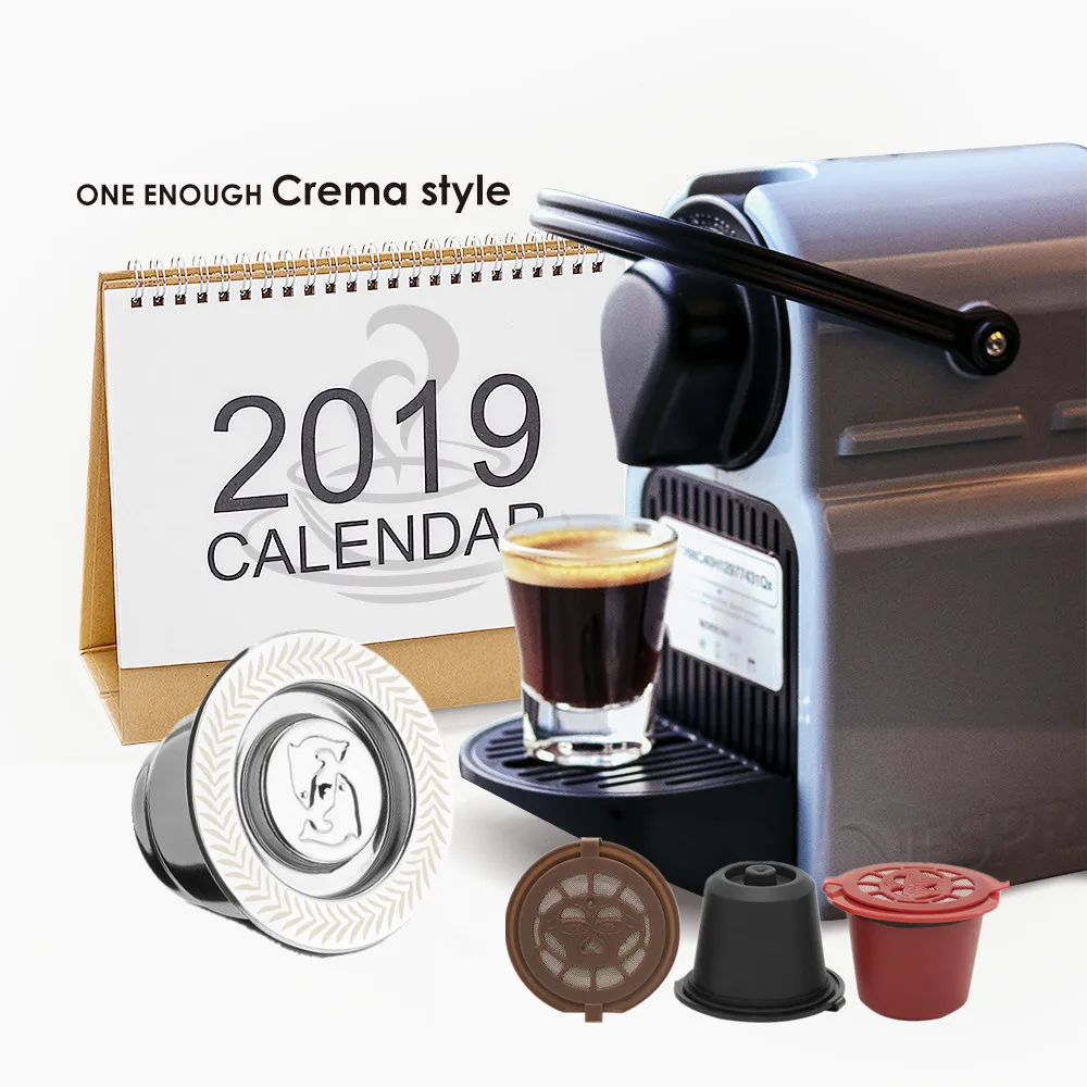 For Nespresso Coffee Capsule Pod Stainless Steel Reusable Espresso Coffee Filters Cup With Plastic Capsule
For Nespresso Coffee Capsule Pod Stainless Steel Reusable Espresso Coffee Filters Cup With Plastic Capsule