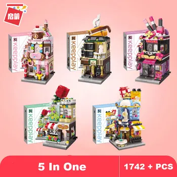 Enlightenment colorful street scene Small building block model creative toys mini city street view dessert house kids girls toys
Enlightenment colorful street scene Small building block model creative toys mini city street view dessert house kids girls toys