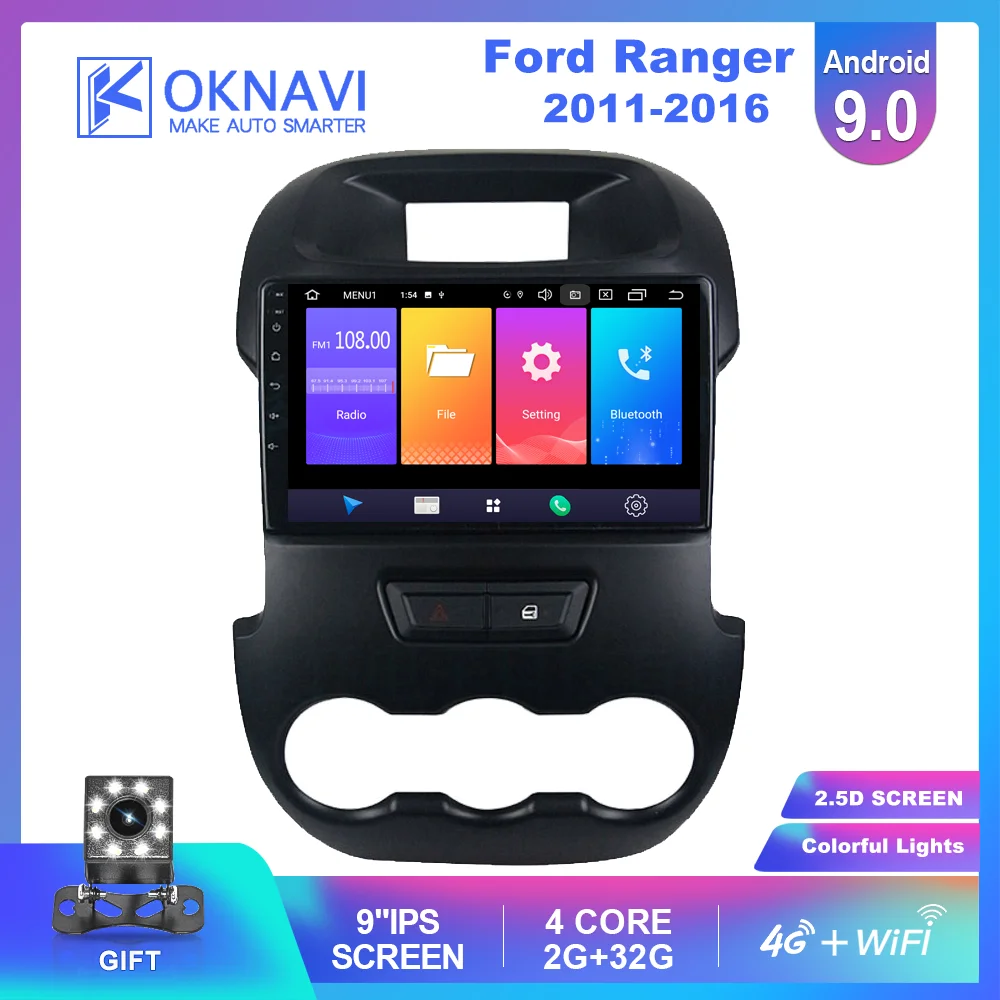 OKNAVI Multimedia DVD Player 2 Din Android 9.0 Audio Autoradio 9 Inch DSP Bluetooth Car Radio Stereo For Ford Ranger 2011-2016
OKNAVI Multimedia DVD Player 2 Din Android 9.0 Audio Autoradio 9 Inch DSP Bluetooth Car Radio Stereo For Ford Ranger 2011-2016
