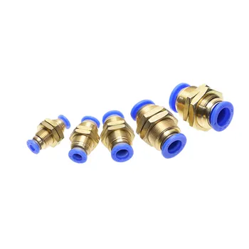 Pneumatic Straight Bulkhead Union PM 4mm-12mm OD Hose Tube One Touch Push Into Gas Connector Brass Quick Fitting
Pneumatic Straight Bulkhead Union PM 4mm-12mm OD Hose Tube One Touch Push Into Gas Connector Brass Quick Fitting
