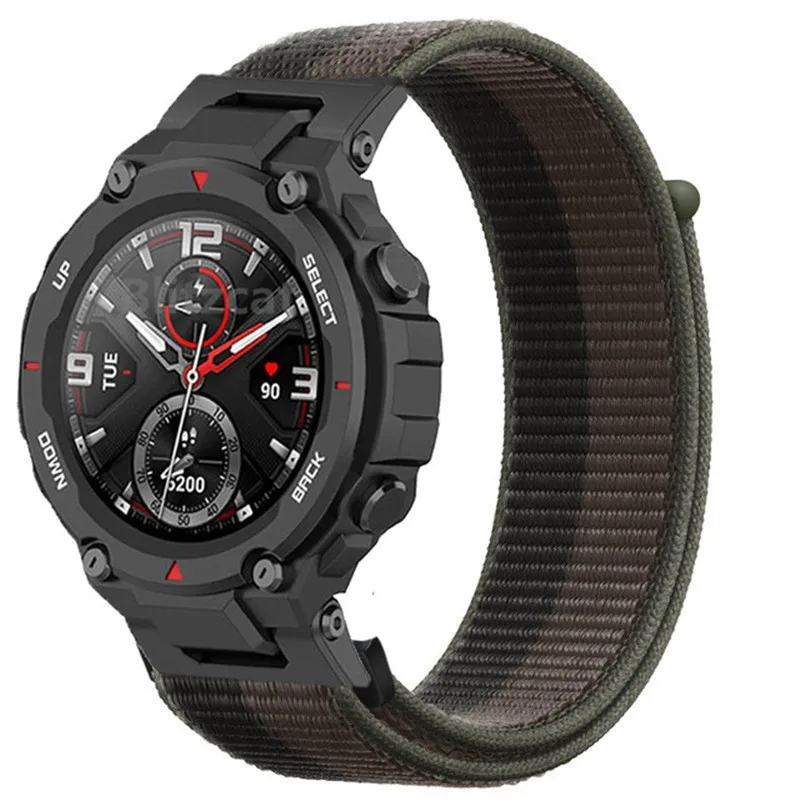Ремешок нейлоновый для смарт-часов Huami Amazfit мужской и женский браслет Xiaomi T-Rex/T-Rex Pro