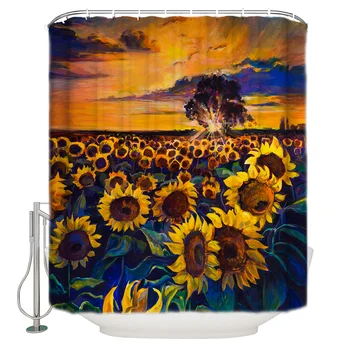 Vintage Mordern Design Printed Bath Curtain Vintage Sunflower Oil Painting Shower Curtain Polyester Fabric 3d Curtains For Bath
Vintage Mordern Design Printed Bath Curtain Vintage Sunflower Oil Painting Shower Curtain Polyester Fabric 3d Curtains For Bath