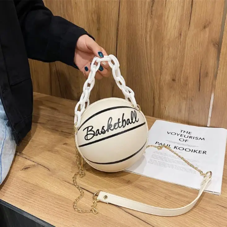 Women Ladies Basketball Shoulder Bag Storage Pouch Stylish Round Football Shaped Crossbody Bag with Long Strap
Women Ladies Basketball Shoulder Bag Storage Pouch Stylish Round Football Shaped Crossbody Bag with Long Strap