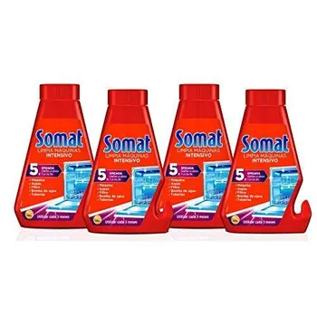 Somat Dishwasher Additive Cleaner Intensive Machines 250 ml – Pack of 4 Bottles Total 1000 ml
Somat Dishwasher Additive Cleaner Intensive Machines 250 ml – Pack of 4 Bottles Total 1000 ml
