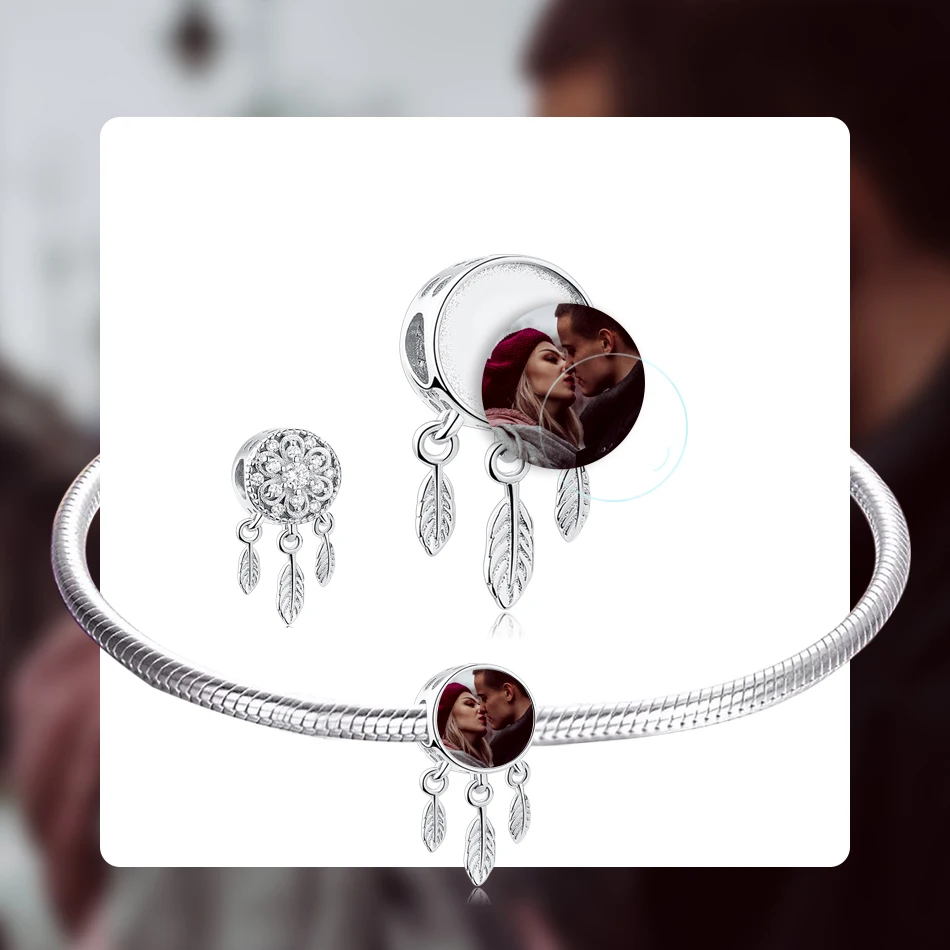 BELAWANG Personalized Dreamcatcher Round Bead Fit Original Bracelet 925 Sterling Silver Custom Photo Charms For DIY Jewelry
BELAWANG Personalized Dreamcatcher Round Bead Fit Original Bracelet 925 Sterling Silver Custom Photo Charms For DIY Jewelry